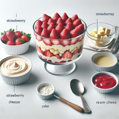 Image of Strawberry Trifle No Cream Cheese