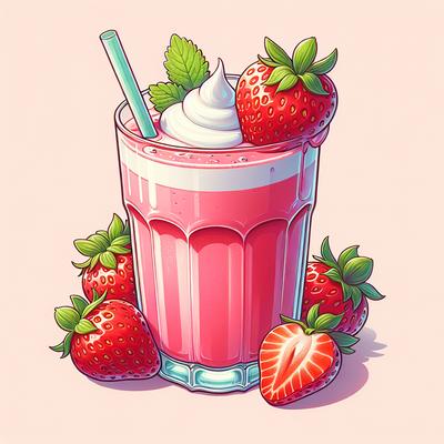 Image of Strawberry Yogurt Milkshake Smoothie