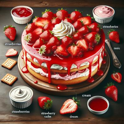Image of Strawberry Yum Yum Cake