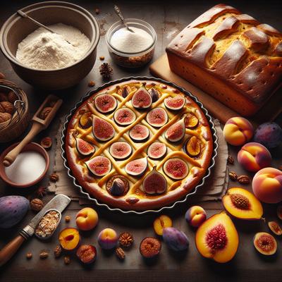 Image of Streuselkuchen Topped W Fresh Fig or Peach Plum Bread Machine