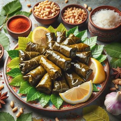 Image of Stuffed Grape Leaves Lebanese
