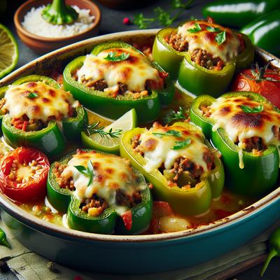 Image of Stuffed Green Pepper Casserole