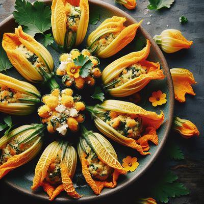 Image of Stuffed Squash Blossoms