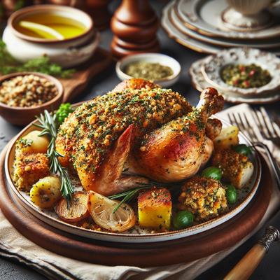 Image of Stuffing Coated Chicken