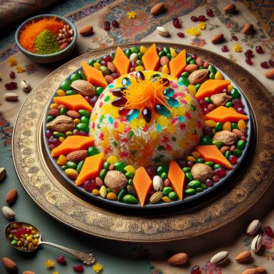 Image of Stunning Javaher Polow Persian Jewelled Rice
