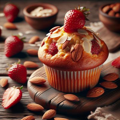 Image of Sue's Strawberry Almond Muffins