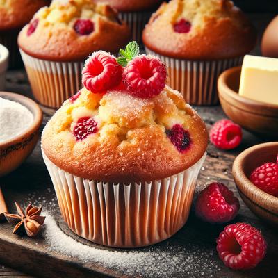 Image of Sugar Crusted Raspberry Muffins