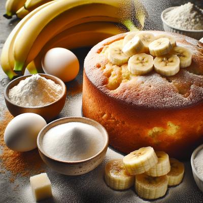 Image of Sugar Dusted Banana Cake