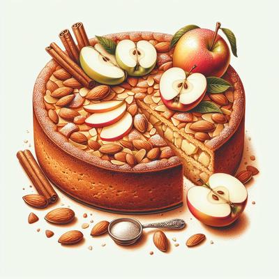 Image of Sugar Free Apple Almond Cake