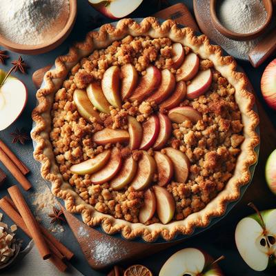 Image of Sugar Free Apple Streusel Pie