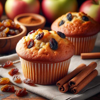 Image of Sugar Free Applesauce Raisin Muffins