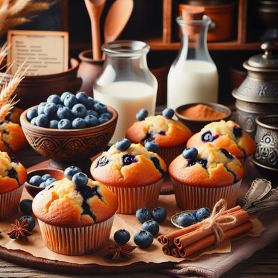 Image of Sugar Free Blueberry Muffins