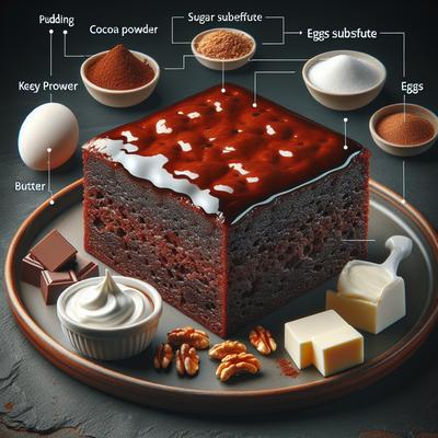 Image of Sugar Free Brownie Pudding Cake