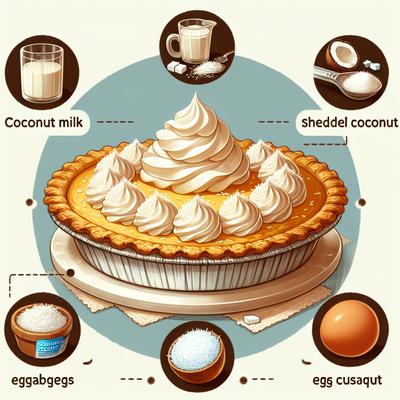 Image of Sugar Free Coconut Cream Pie Diabetic