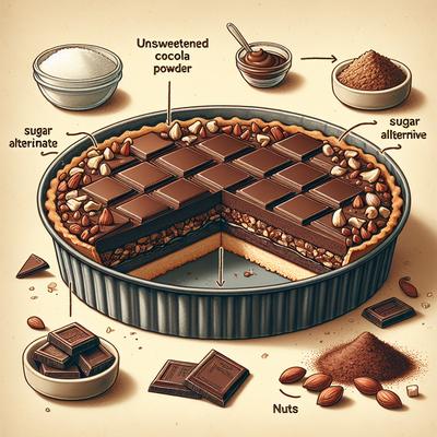 Image of Sugar Free Double Layered Chocolate Pie