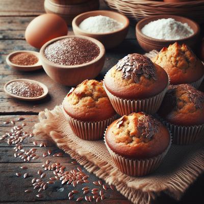 Image of Sugar Free Flax Seed Meal Your Choice Muffins