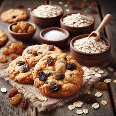 Image of Sugar Free Gluten Free Oatmeal Raisin Cookies