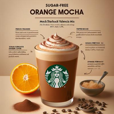 Image of Sugar Free Orange Mocha Mock Starbucks Mocha Valencia Mix