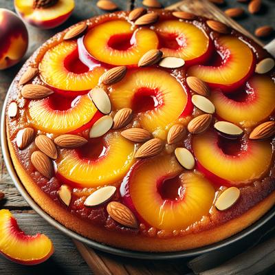 Image of Sugar Free Peach Almond Upside Down Cake