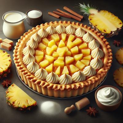 Image of Sugar Free Pineapple Cream Pie