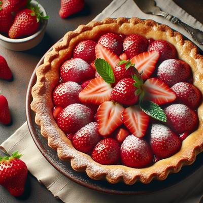 Image of Sugar Free Strawberry Pie Not Made with Jello