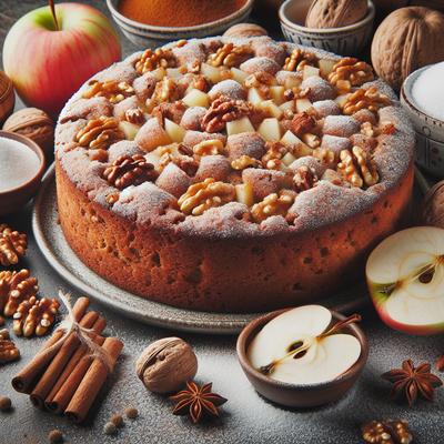 Image of Sugar N Spice Apple Nut Cake