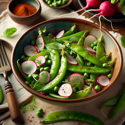 Image of Sugar Snap Pea and Radish Salad