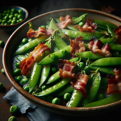 Image of Sugar Snap Peas with Bacon