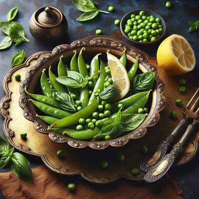 Image of Sugar Snap Peas with Basil and Lemon
