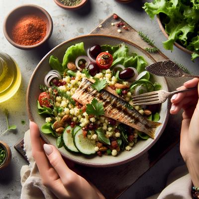 Image of Sumac Fish Couscous Salad 21 Day Wonder Diet Day 3