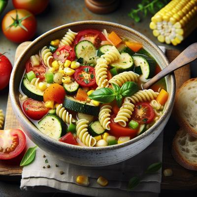 Image of Summer's Bounty Soup with Pasta