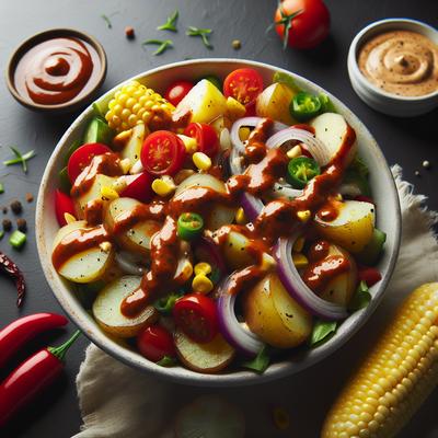 Image of Summer Bbq Potato Salad with Chipotle Dressing