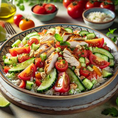 Image of Summer Chicken Rice Salad