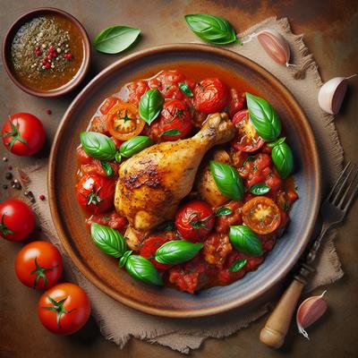Image of Summer Chicken Saute with Tomato Basil Sauce