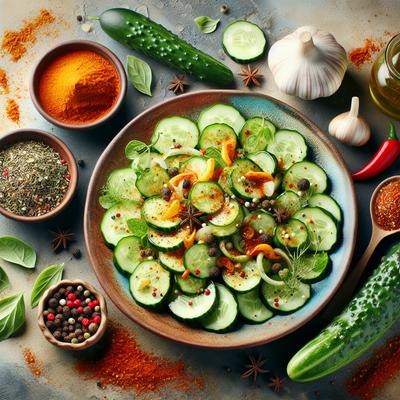 Image of Summer Cucumber Salad Spicy