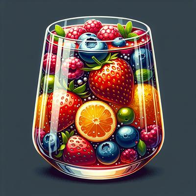 Image of Summer Fruits Terrine or Bodacious Berries in Wine Jelly