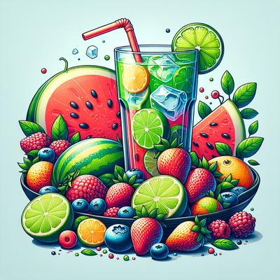 Image of Summer Fruits with Lime Cooler