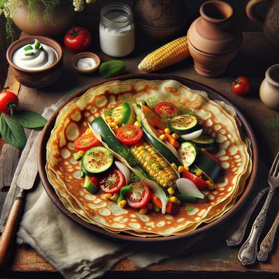 Image of Summer Harvest Dinner Crepes
