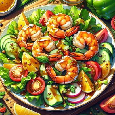 Image of Summer Honey Mustard Shrimp Salad