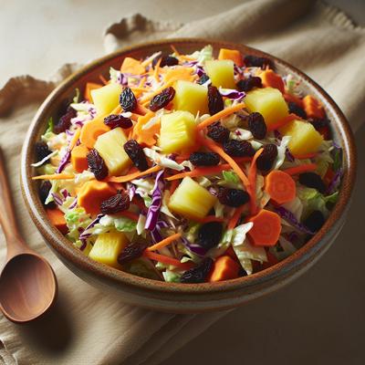 Image of Summer Pineapple Raisin Cole Slaw Salad