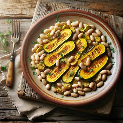 Image of Summer Squash and White Bean Saute
