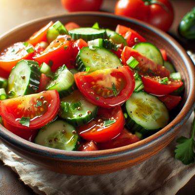 Image of Summer Tomato and Cucumber Salad
