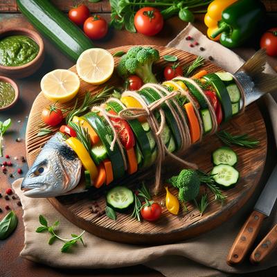 Image of Summer Vegetable Fish Bundles