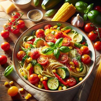 Image of Summer Veggie Pasta Dinner