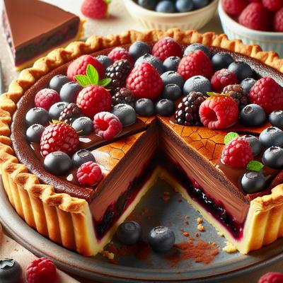 Image of Summertime Chocolate Berry Pie