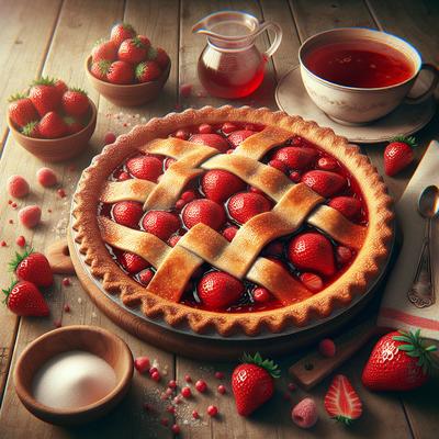 Image of Summertime Strawberry Glazed Pie