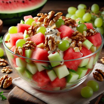 Image of Summertime Watermelon Waldorf Salad