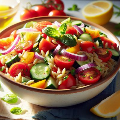 Image of Summery Chopped Orzo Salad