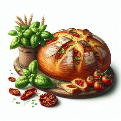 Image of Sun Dried Tomato and Basil Bread