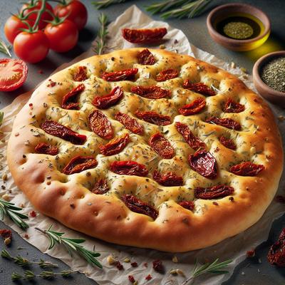 Image of Sun Dried Tomato and Herb Focaccia